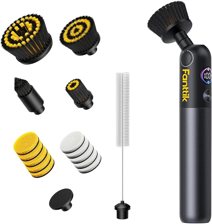 Fanttik Flip G10 Nano HomeCare Cordless Electric Spin Scrubber, 360° High-Torque Rotation, 2-Spe... | Amazon (US)