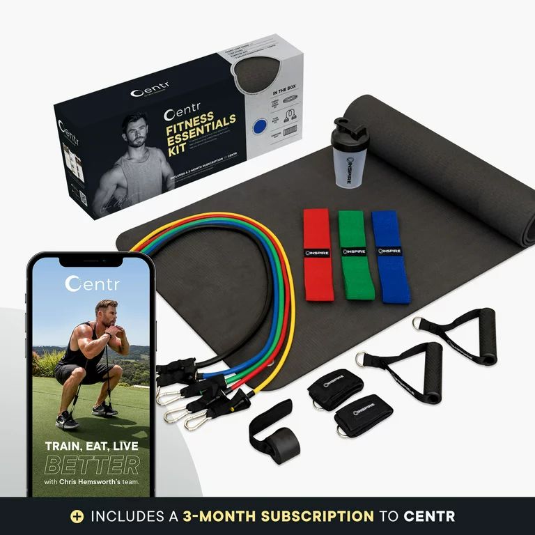 Centr Fitness Essentials Kit Home Workout Equipment by Chris Hemsworth - Walmart.com | Walmart (US)