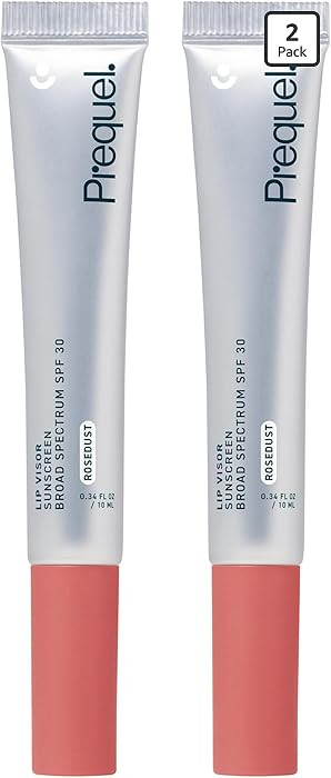 Prequel Skin Lip Visor, Tinted Lip Balm with SPF 30 PA+++. Rosedust, Mint Flavor, Rosy Nude Shade... | Amazon (US)