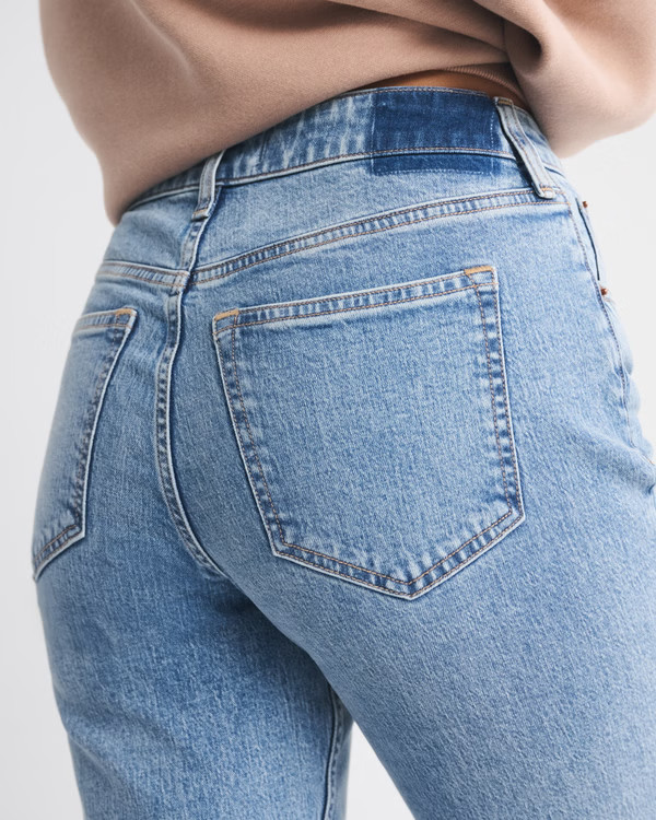Women's Curve Love High Rise Bootcut Jean | Women's Bottoms | Abercrombie.com | Abercrombie & Fitch (US)