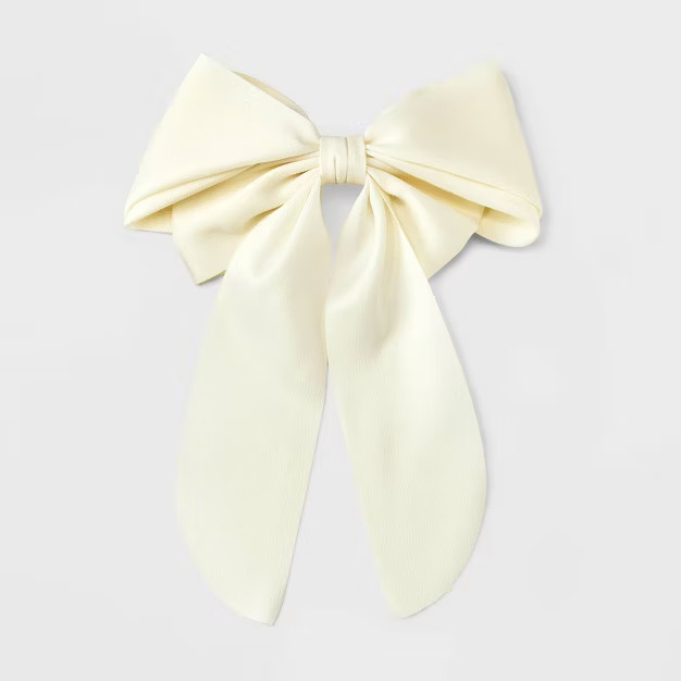 Satin Bow Hair Barrette - A New Day™ | Target