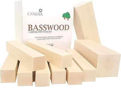Best Value Premium Basswood Carving/Whittling Large Beginners KIT. 25% More Wood Than Other Large... | Amazon (US)