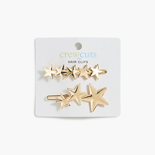 Girls' stars hair clips | J.Crew Factory