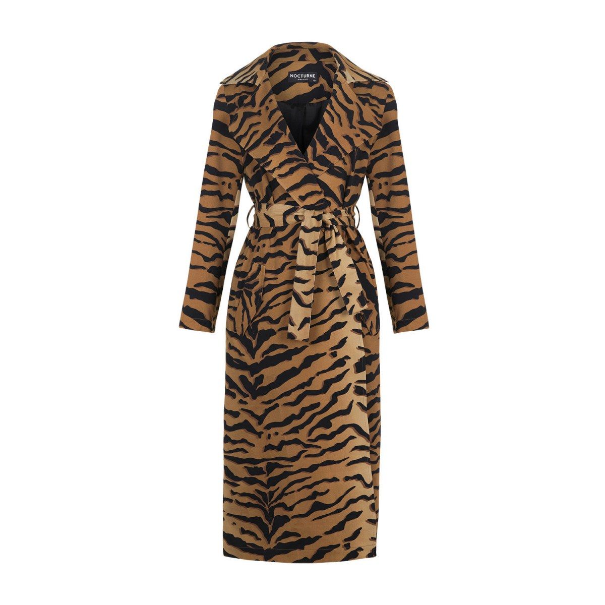 Tiger Printed Trench | Wolf & Badger (US)