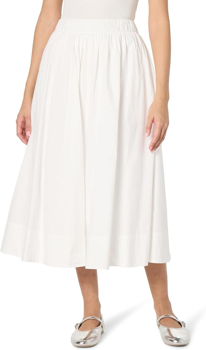 The Drop Women's Arlo Voluminous Cotton Poplin Midi Skirt | Amazon (US)