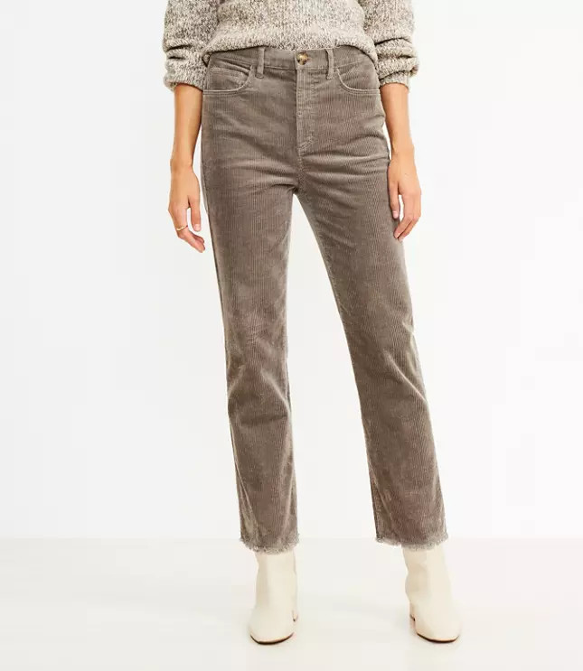 Curvy Straight Corduroy Pants | LOFT