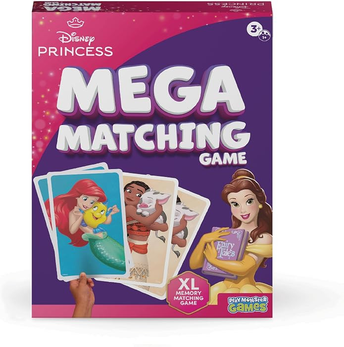 Disney Princess Giant Matching Game - Summer Toys, Game Night, Travel Games, Memory, Learning Gam... | Amazon (US)