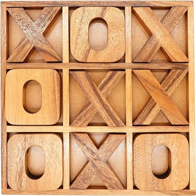 BSIRI Jumbo Tic Tac Toe Board Games - Decorative Farmhouse Decor, Patio Decor, Coffee Table Decor... | Amazon (US)