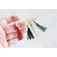 Seed Bead Tassel Earrings | Etsy (US)