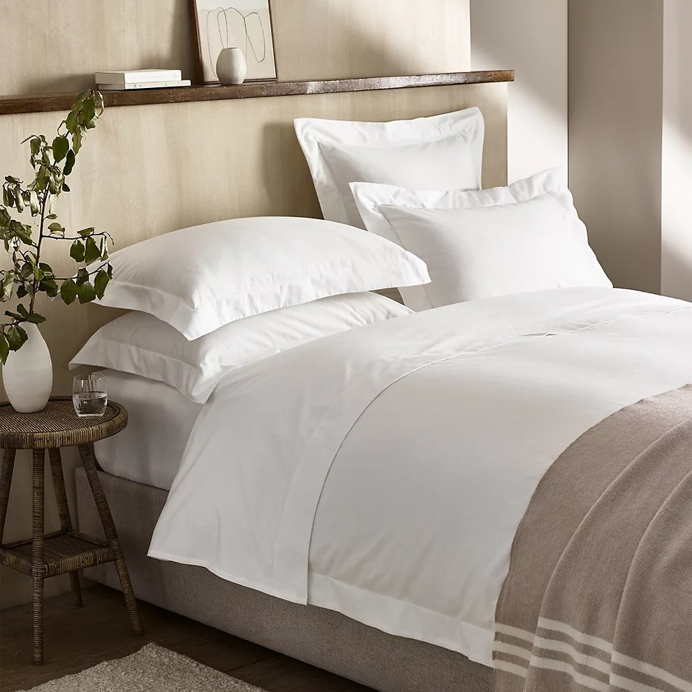 The White Company Velvet Touch Brushed Cotton Duvet Cover | The White Company UK & ROW