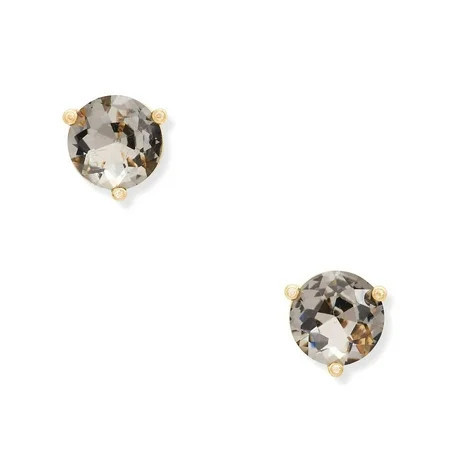 Kate Spade New York Women's Gold Plated Metal Rise And Shine Stud Earrings (Black / Diamond) | Walmart (US)