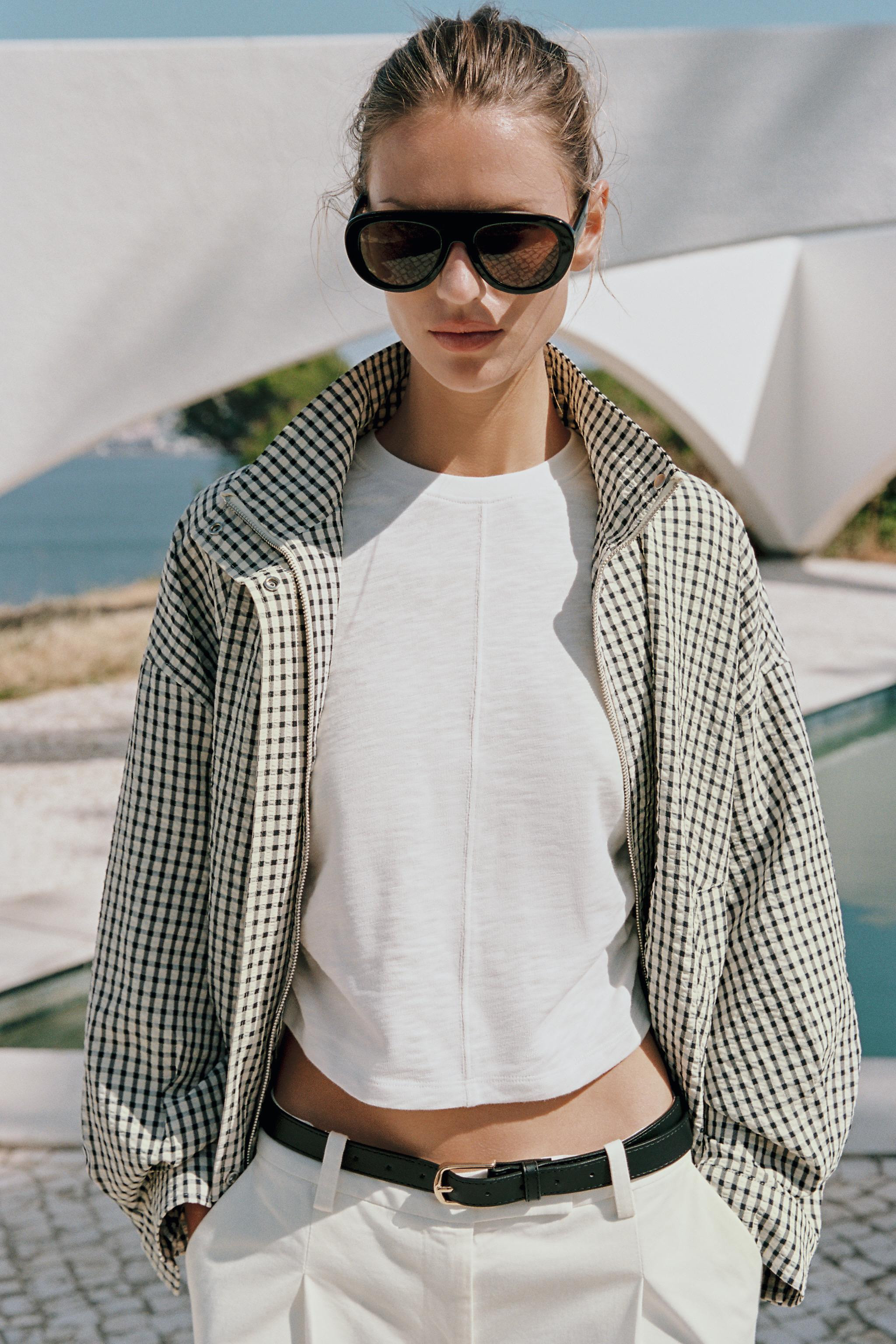 PLAID BOMBER JACKET | Zara US