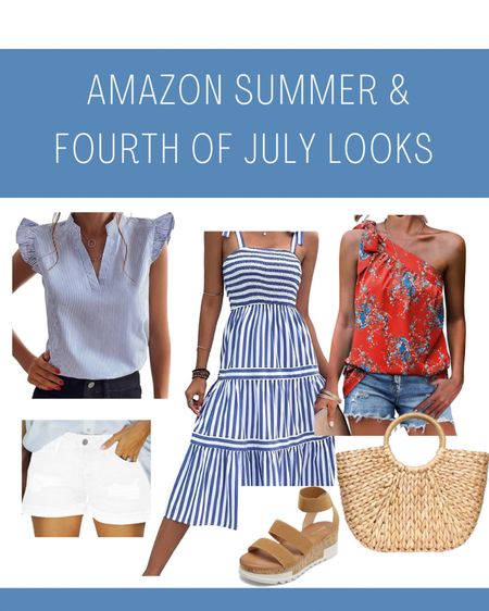Fourth of July and summer looks from Amazon that I shared in my Instagram Reel. 

#amazonfashion #amazonsummer #fourthofjulyoutfits 

#LTKstyletip #LTKunder50 #LTKSeasonal