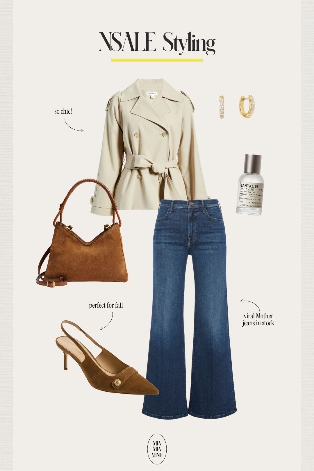 NSALE best sellers back in stock
Nordstrom cropped trench coat
Mother hustler jeans
Veronica beard suede pumps 
@nordstrom #nordstromas

#LTKSaleAlert #LTKOver40 #LTKWorkwear