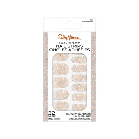 Sally Hansen Salon Effects Gloss Nail Strips, Make It Shimmer, 32pcs | Walmart (US)