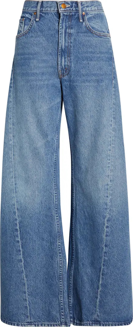 Lemon Twist High Waist Wide Leg Jeans | Nordstrom