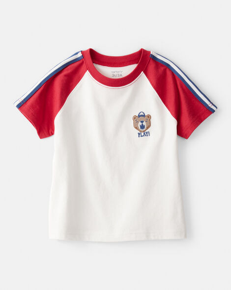 Toddler Boy Bear Short-Sleeve Graphic Tee - White | Carter's Inc