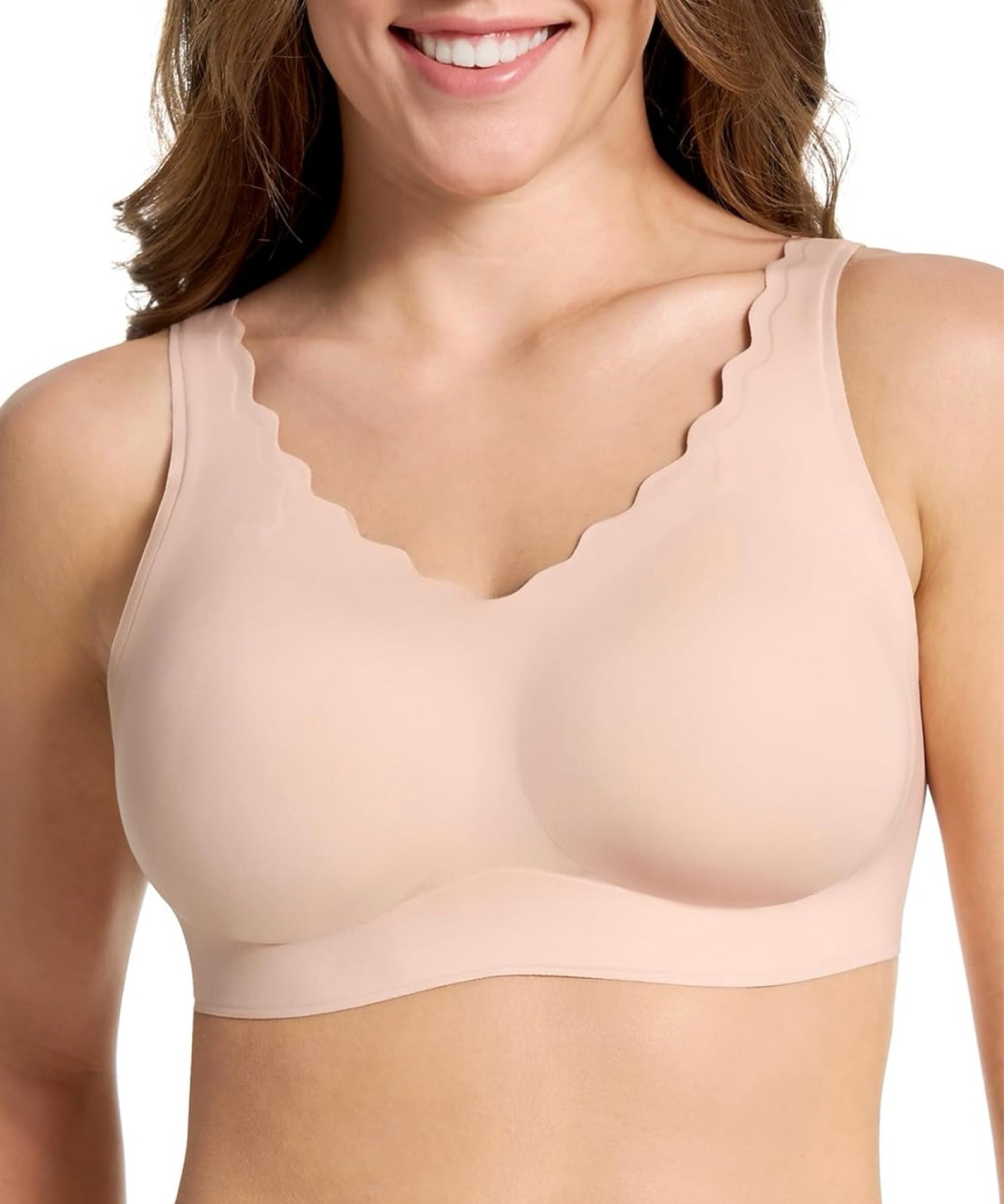Wireless Bra Seamless Comfort Everyday Bra for Women, Breathable Seamless Bra with Scallop Edges

#LTKTravel #LTKActive #LTKFindsUnder50