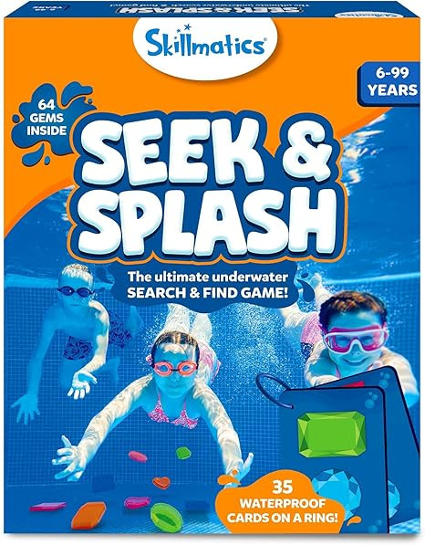 Skillmatics Pool Toys - Seek & Splash, Search & Find Water Game, Swimming Pool Dive Toy, Summer A... | Amazon (US)