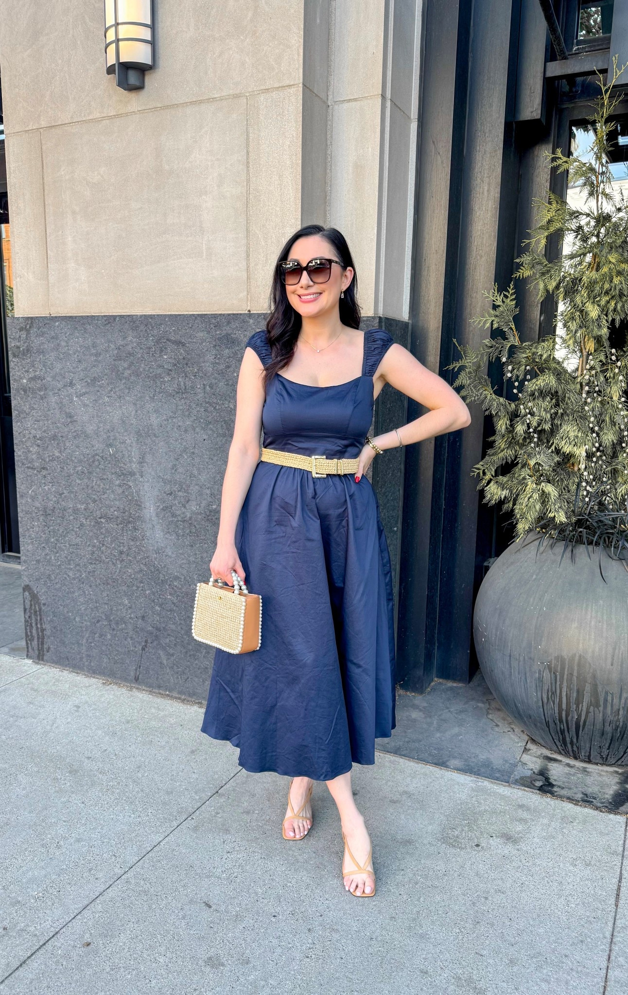 Classy spring outfit I wore to happy hour 💙

Navy midi dress size medium, slightly big 
Tan heeled sandals size 6.5, sized down half size
Rattan crossbody bag with pearl details 

@Tuckernuck 
Spring dress 
Summer dress 
Happy hour outfit 
Brunch outfit 
Mother’s Day outfit 

#LTKSaleAlert #LTKSeasonal #LTKootd