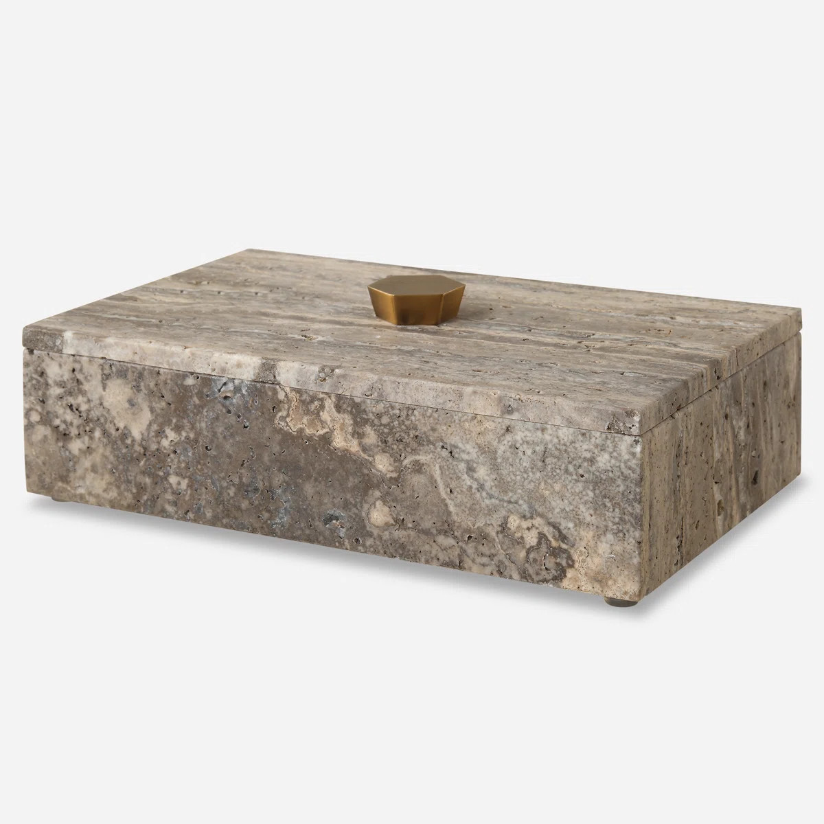 Brayden Studio® Ciske Travertine Stone Box | Wayfair North America