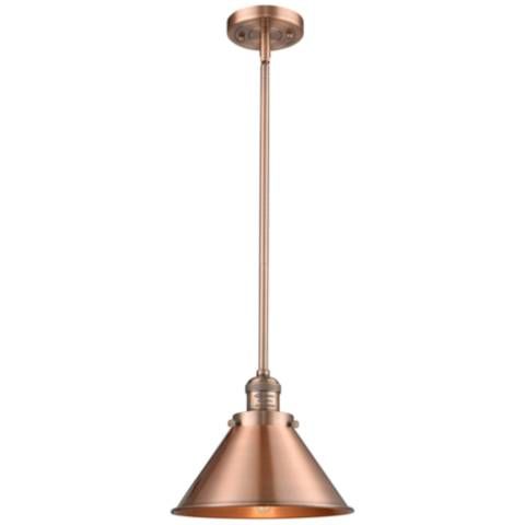 Innovations Briarcliff 10" Wide Antique Copper LED Mini Pendant | Lamps Plus