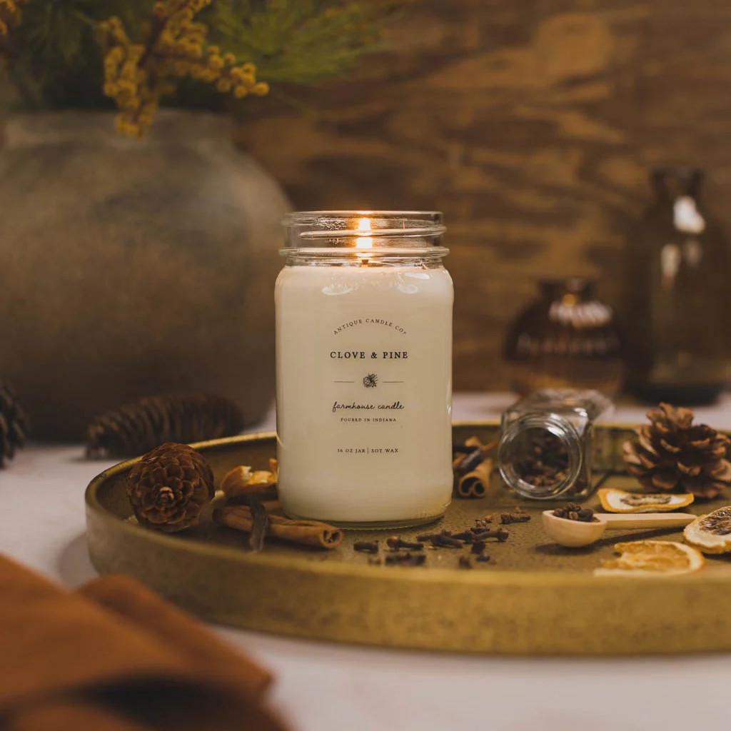 Clove & Pine 16 oz candle | Antique Candle Co.