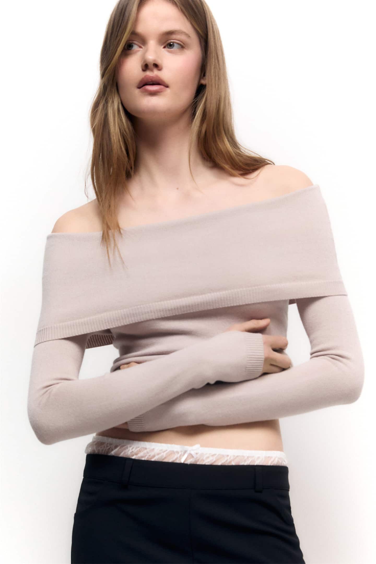 Bardot neckline jumper | PULL and BEAR UK