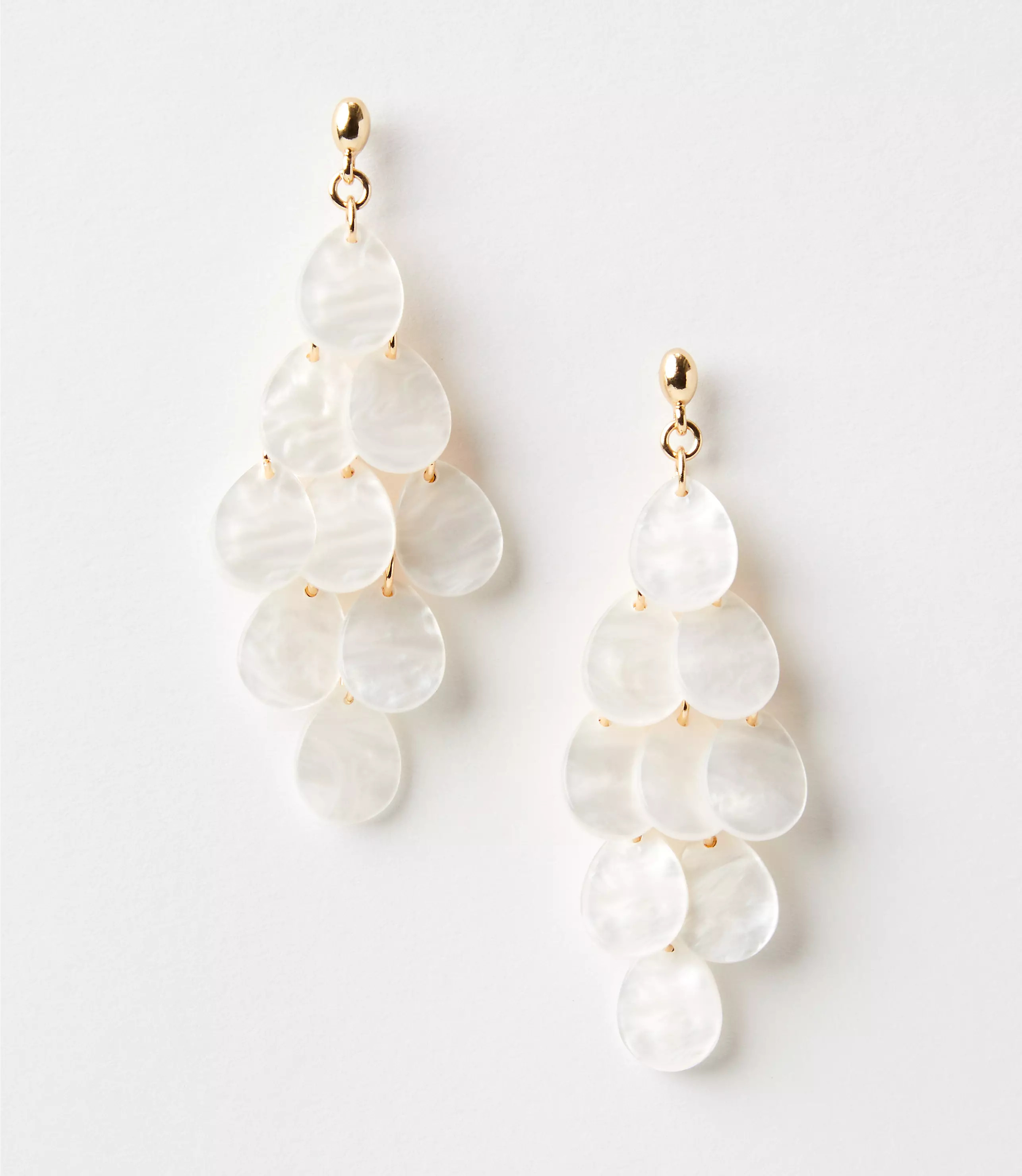 Pearlized Chandelier Earrings | LOFT