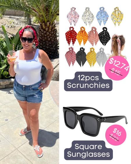 Some items from this outfit are on S A L E now! The scrunchies would make fun Easter basket fillers for the teens while my sunglasses are a cute handy pair to keep in your car! #amazonfinds #amazonaccessories #amazonfashion #amazonfinds

#LTKsalealert #LTKSale #LTKstyletip