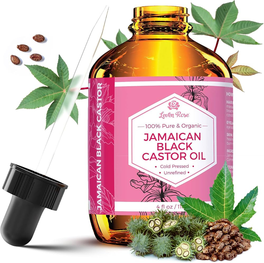 Leven Rose Jamaican Black Castor Seed Oil, Jamaican Black Castor Oil for Hair Growth, 100% Natura... | Amazon (US)