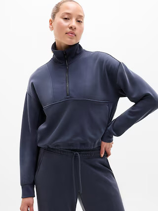 Seasoft Rib 1/4 Zip Popover | Athleta