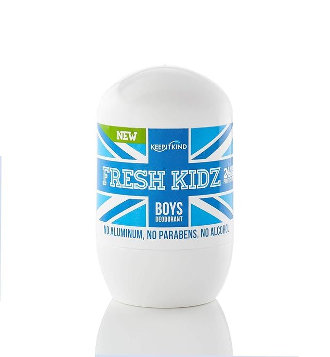 Keep it Kind Fresh Kidz Natural Roll On Deodorant 24 Hour Protection for Kids - Boys "Blue" 1.86 ... | Amazon (US)