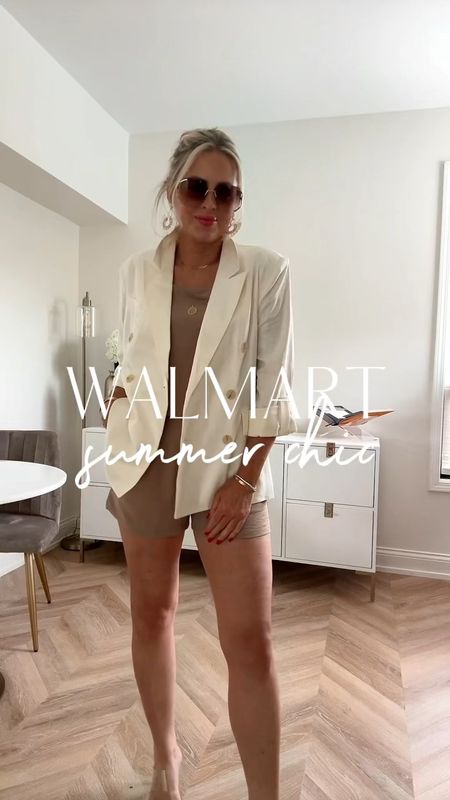 @walmart new arrivals! One of my fave hauls yet! Snag the linen blazer! It’s so good! Also snagged some items for my upcoming trip! All so so good!!! Tune into stories too for more! 

@walmartfashion 
#walmartpartner #walmartfashion 

Summer outfit. Blazer. Work outfit. Vacation outfit. Matching set. Walmart finds. Cover up. 

#LTKFindsUnder50 #LTKSummerSales #LTKStyleTip