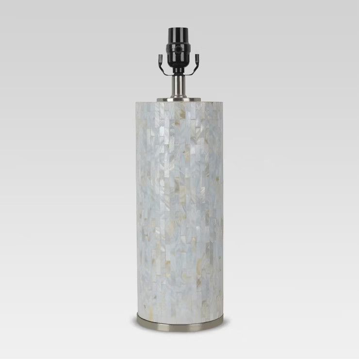 Capiz Subway Tile Large Lamp Base Shell - Threshold | Target