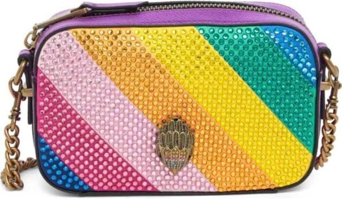 Kurt Geiger Women's Kensington Small Rainbow Beaded Camera Bag Crossbody | Amazon (US)