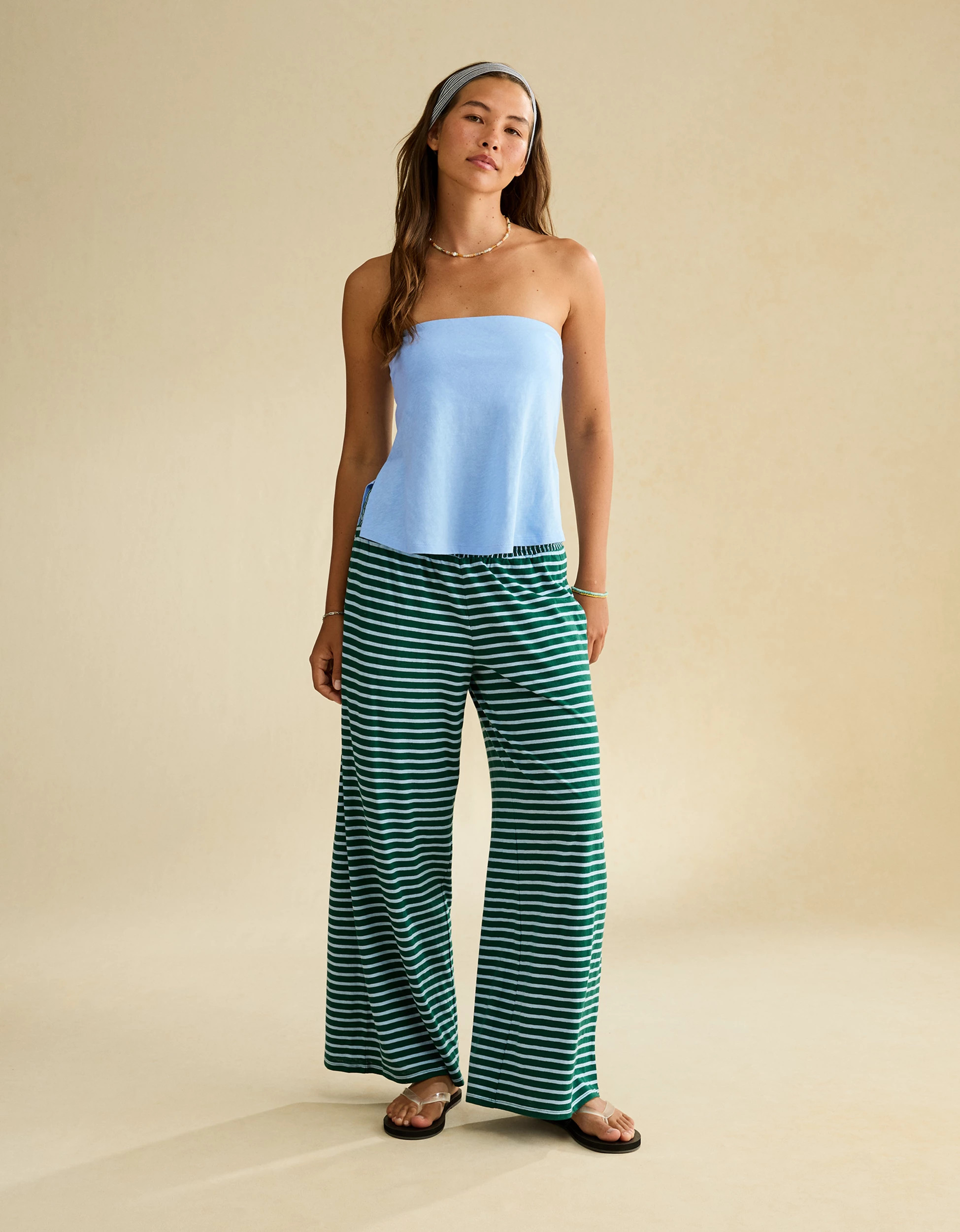 AE Sunchaser Side-Slit Babydoll Tube Top | American Eagle Outfitters (US & CA)