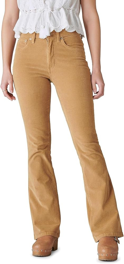 Lucky Brand Women's High Rise Corduroy Stevie Flare Jean | Amazon (US)