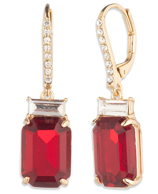 Glass Stone Drop Earrings | Macy's