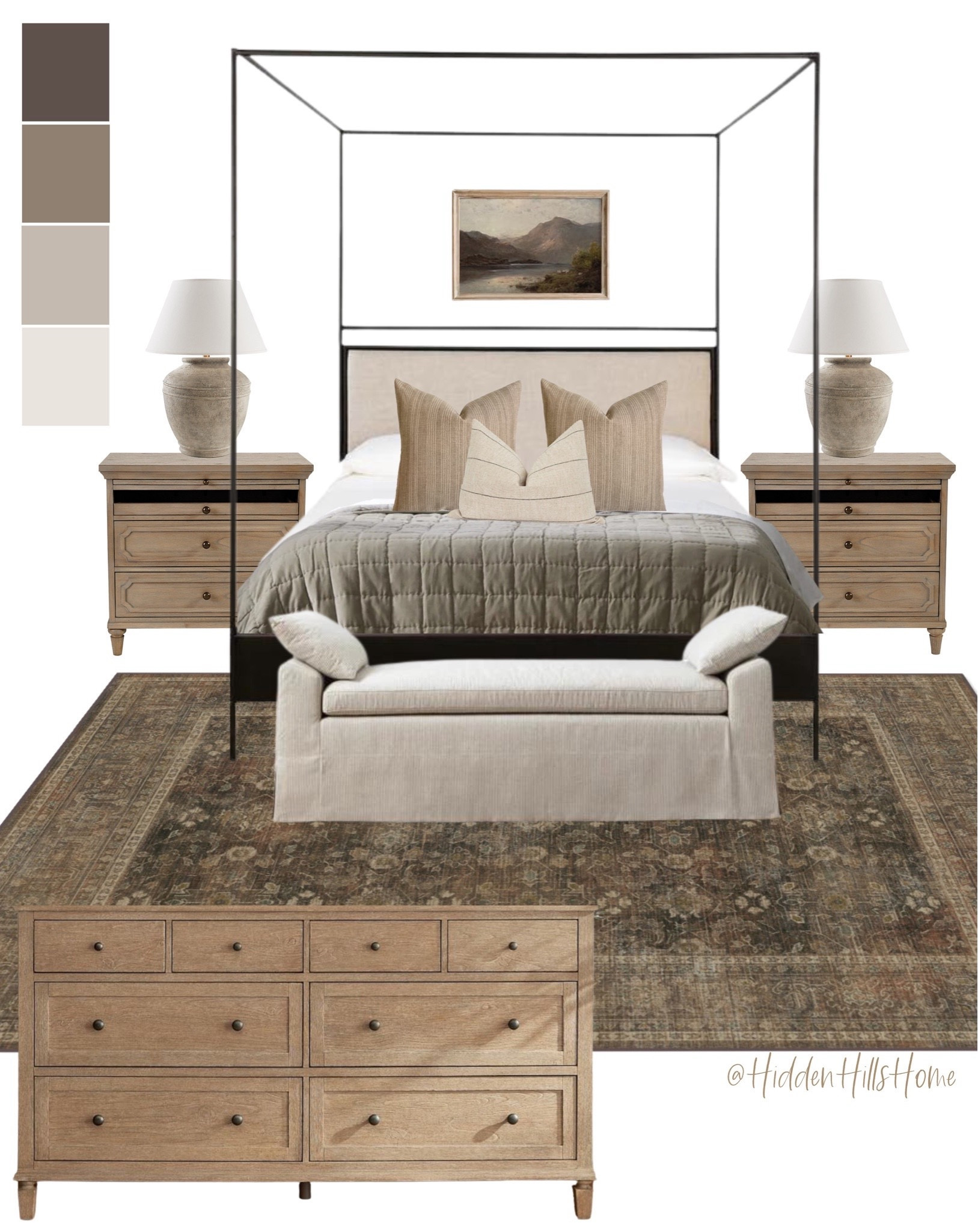 Sutherland Canopy Bed curated on LTK