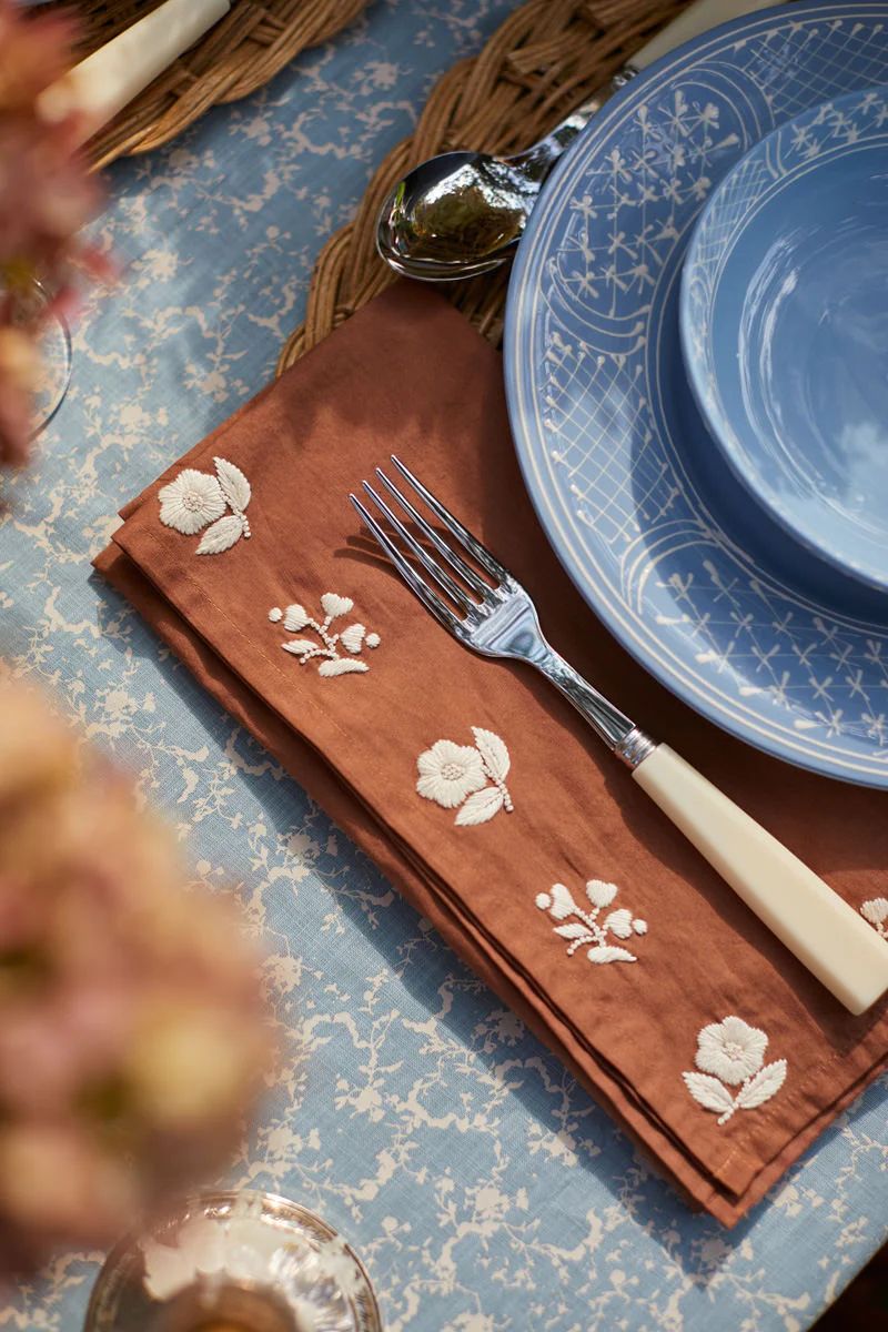 Blue Liesel Tablecloth | Parterre