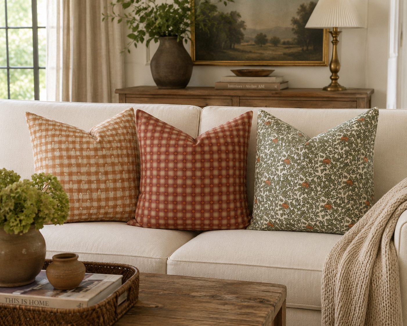 Fall decor, halloween, pillows, entry console, entryway, mirror, lamp, decor, Coffee table, living room Home details linked ✨ Amazon, Etsy, Wayfair, Target, Restoration Hardware, Pottery Barn, Arhaus, Walmart, Studio McGee, Serena & Lily, Crate & Barrel, West Elm, Threshold, HomeGoods, Furniture, decor, lighting, rugs, mirrors, styling pieces, and organization favorites     

 #LTKHome