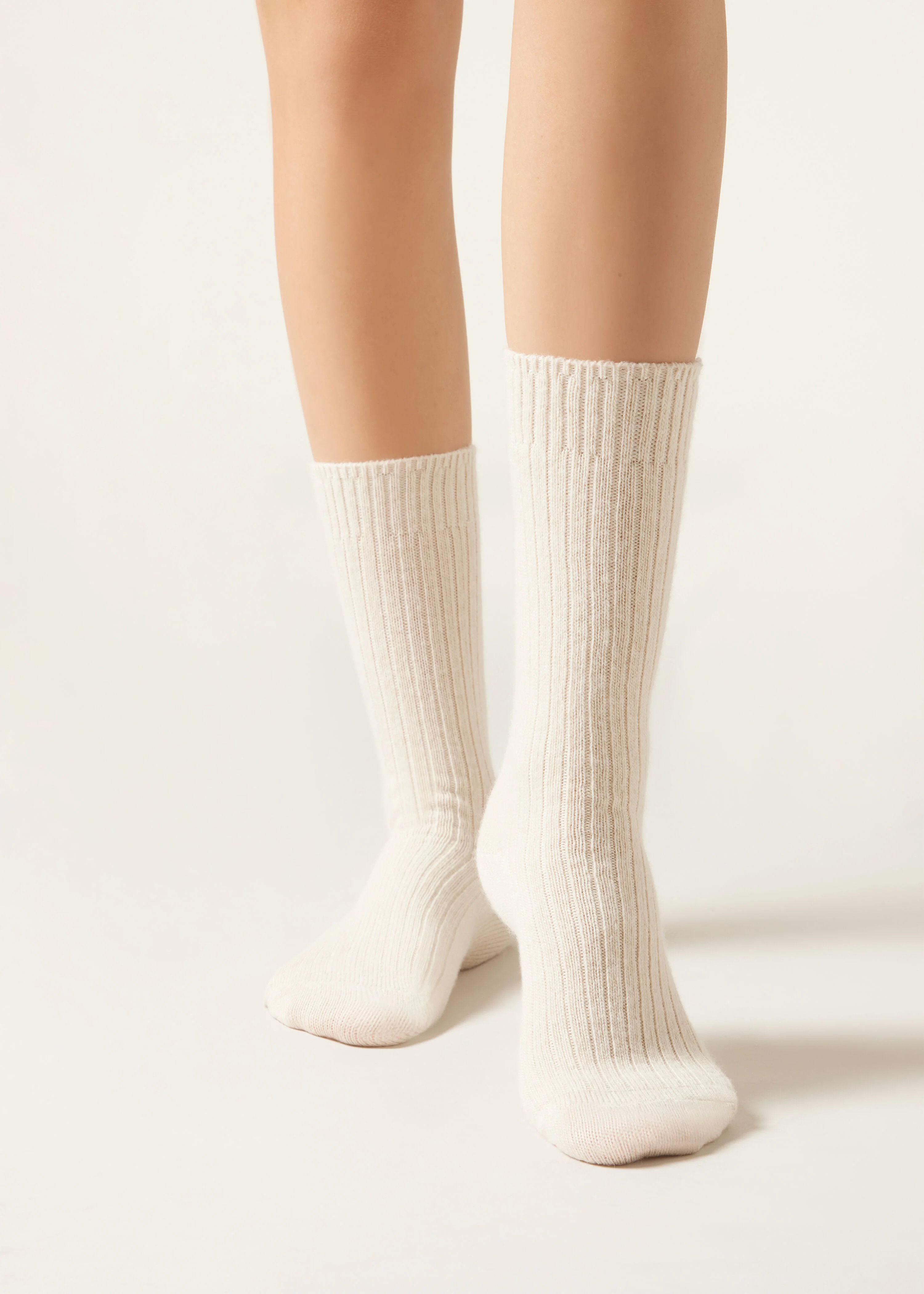 Short Ribbed Socks with Wool and Cashmere | Calzedonia US