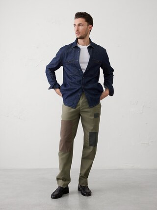 Slim-Fit Straight Patchwork Chino | Banana Republic Factory