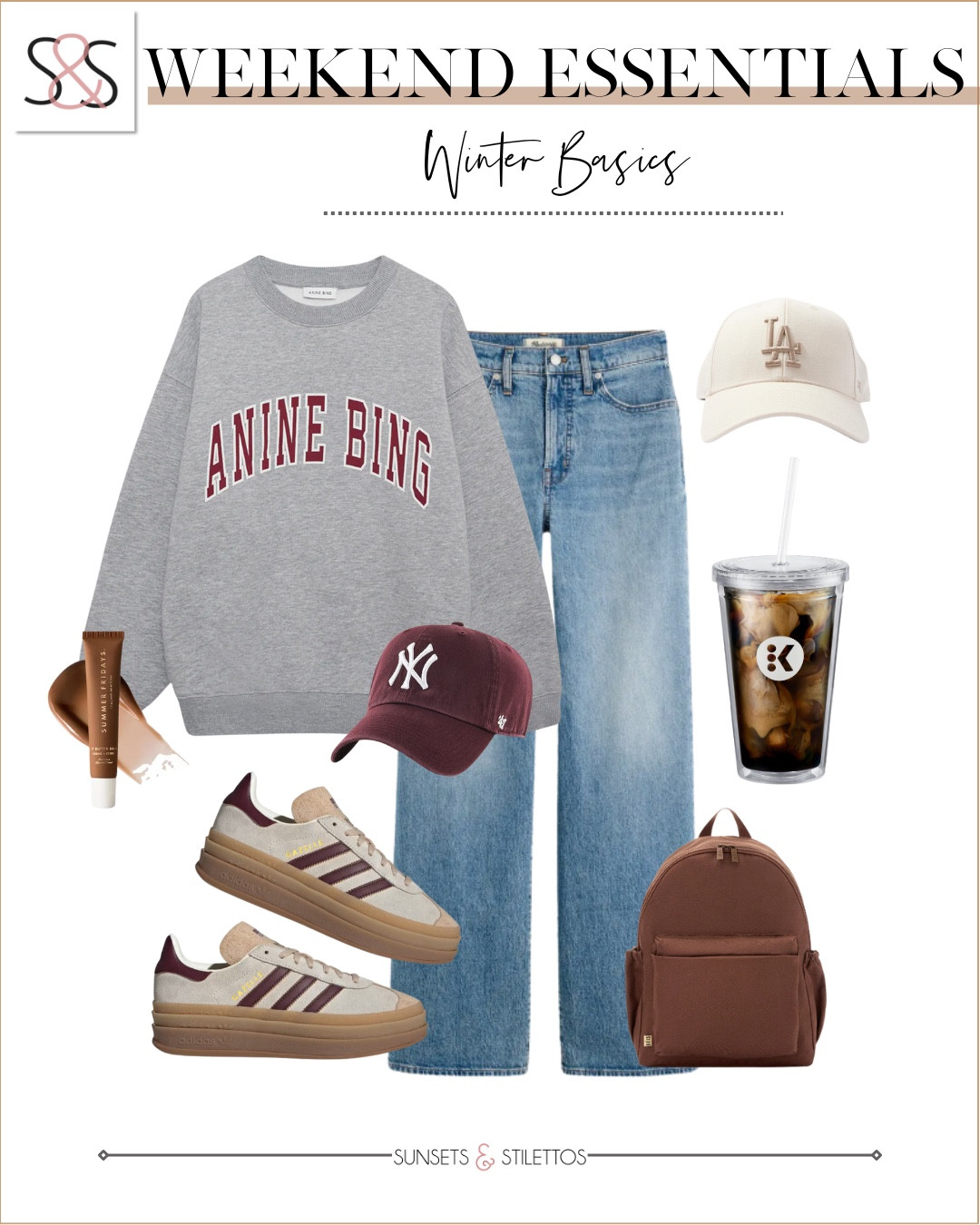 A sweatshirt and wide leg jeans is perfect for the weekend, running errands, or the pick up line!

Sunsets and Stilettos, apres ski, adidas sneakers 

#LTKSeasonal #LTKOver40 #LTKStyleTip