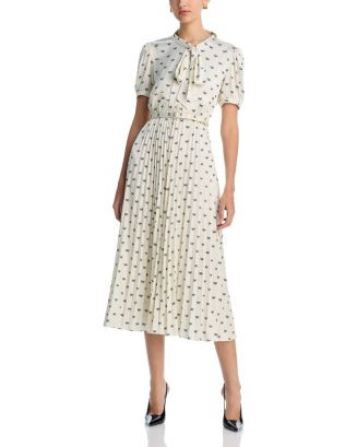 Satin Bow Print Midi Dress | Bloomingdale's (AU)
