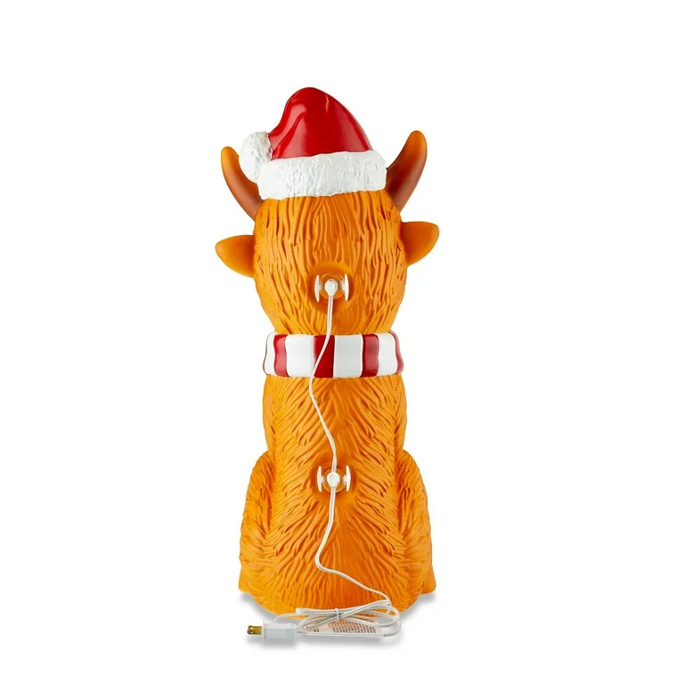 Light-Up Christmas Highland Cow Blow Mold, 24 in, by Holiday Time | Walmart (US)