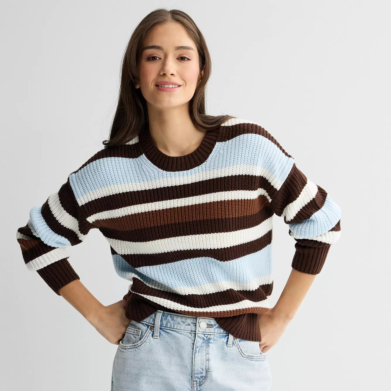 Juniors SO® Essential Crew Sweater | Kohl's