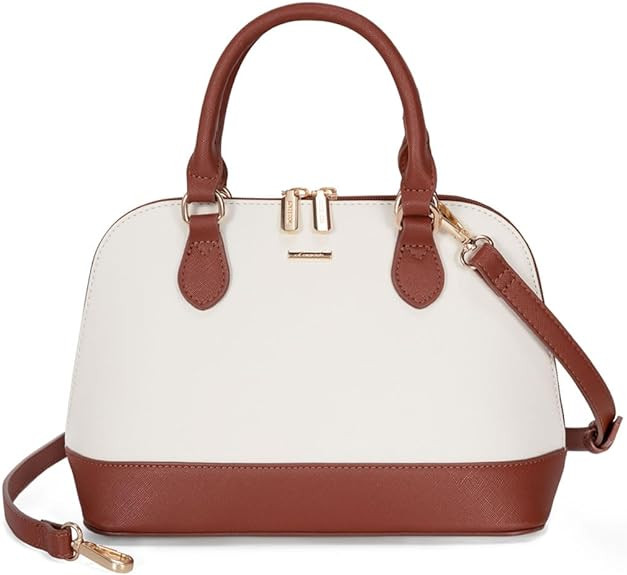 LOVEVOOK Purse for Women Small Crossbody Bags Classic Double Zip Top Handle Dome Satchel Bag | Amazon (US)