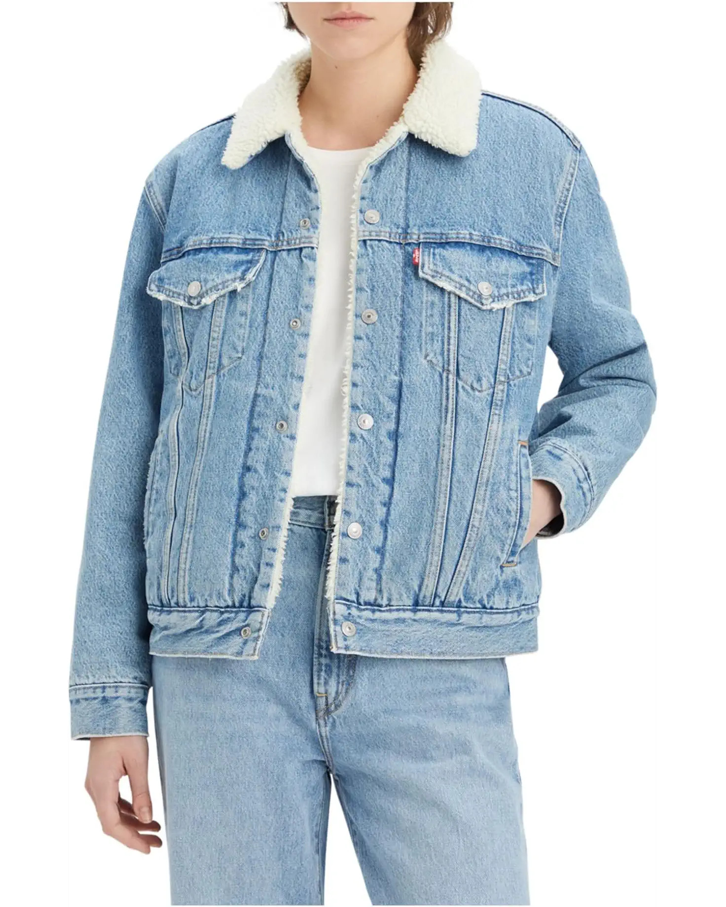 Levi's® Womens Ex-Boyfriend Sherpa Trucker | Zappos